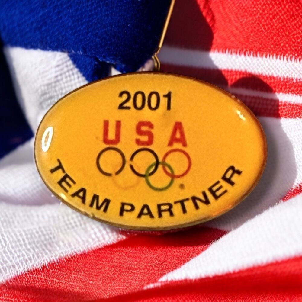 Vintage 2001 Olympic Team Partner Lapel Pin Collectible